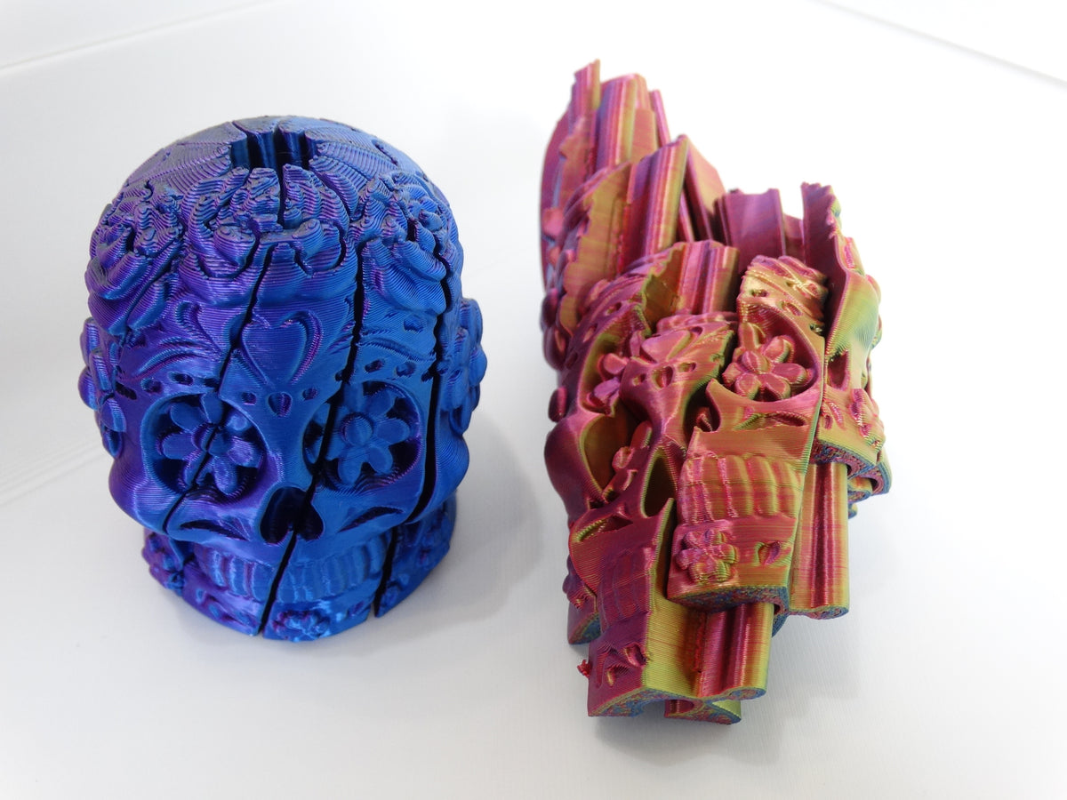 Skull Shape 3D printed slime style fidget