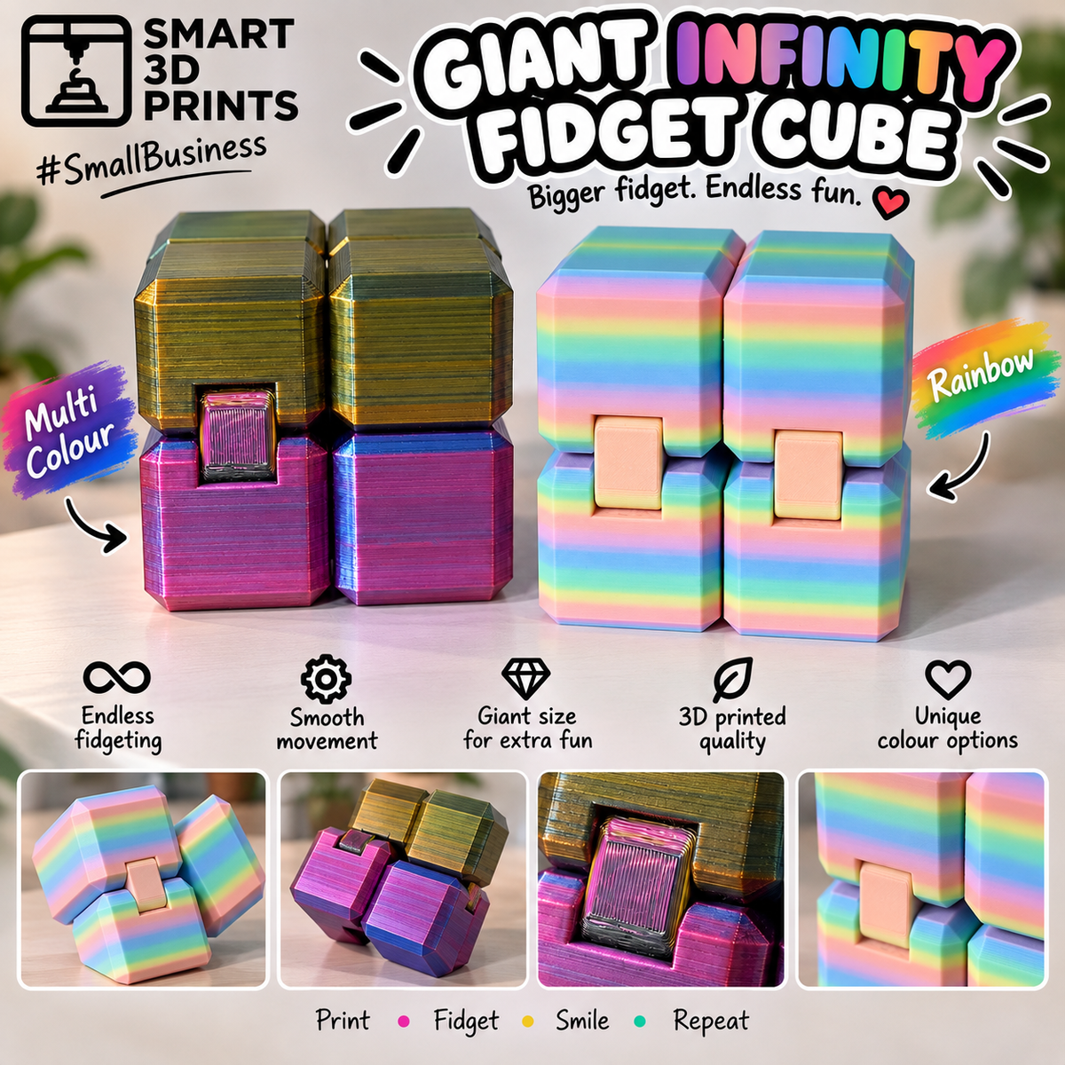 Giant Fidget Cube / Infinity Cube toy