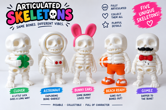 Flexi Skeleton Toys  5 to collect!