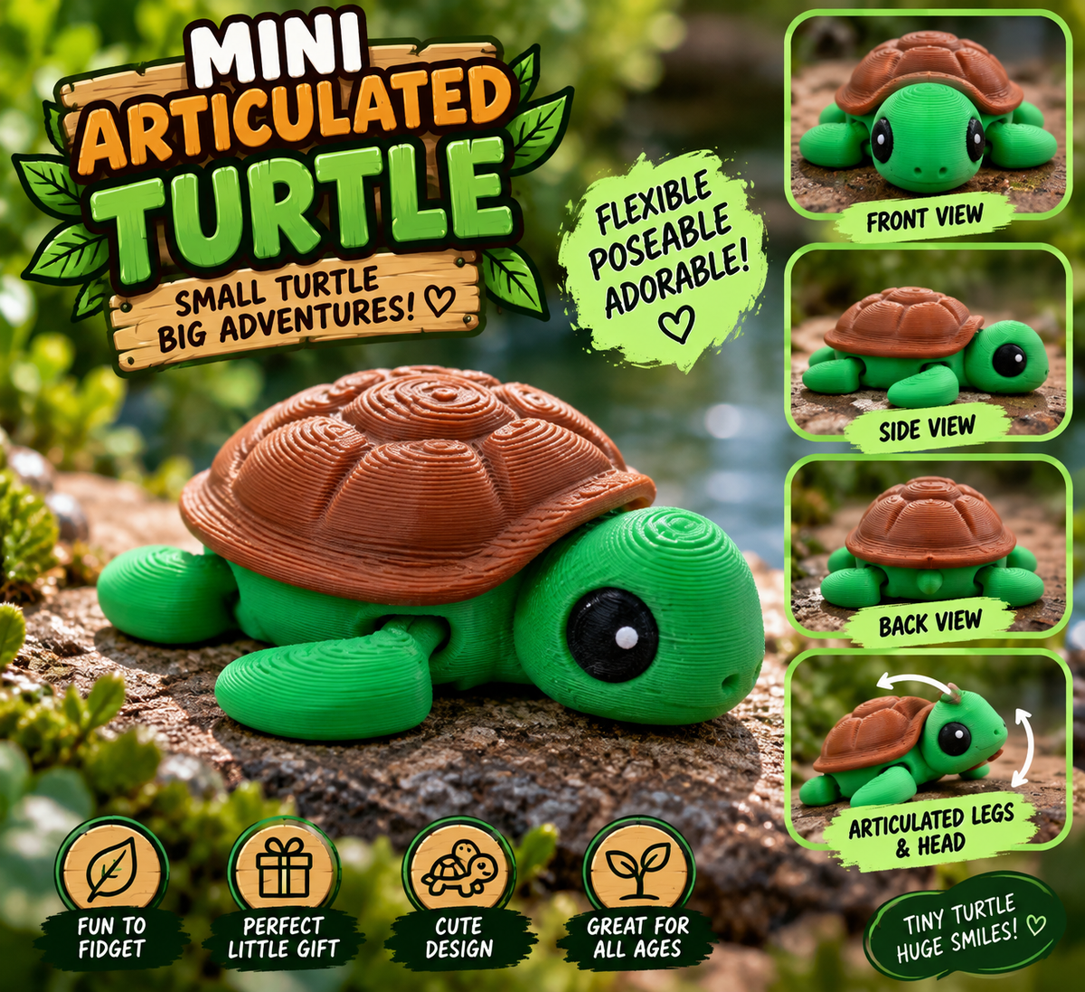 Mini Articulated Animal Toys