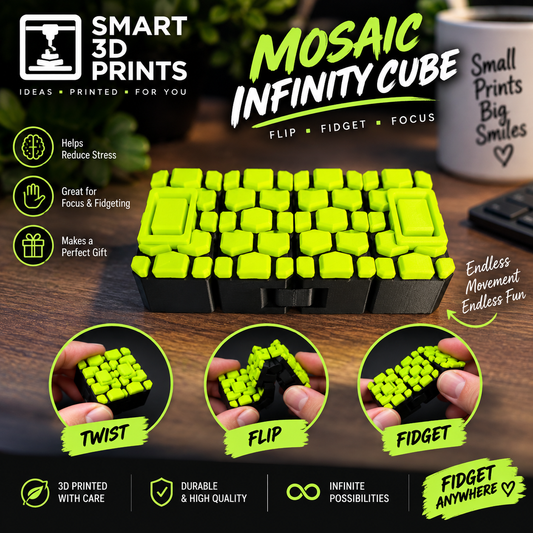 Mosaic Infinity Fidget Cube