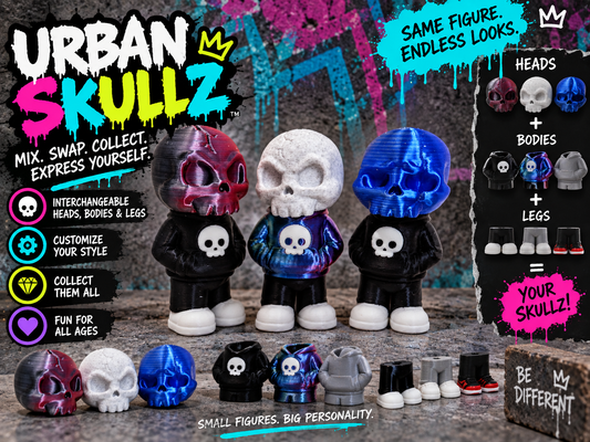Urban SkullZ toy models - Mix and Match head/bodies/legs