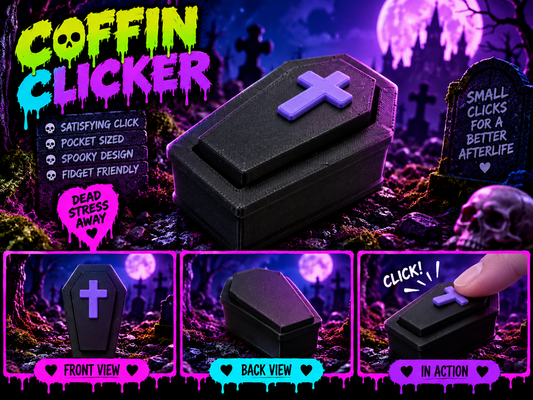 3D Printed Coffin Clicker Toy