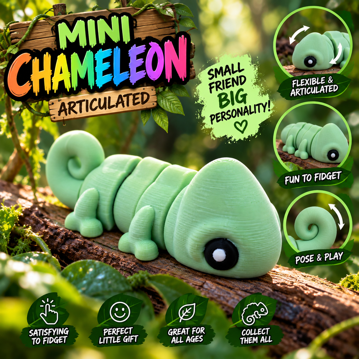 Mini Articulated Animal Toys