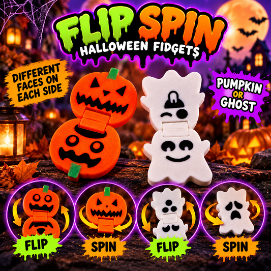 Spooky Halloween Flip Spin Fidget Toy
