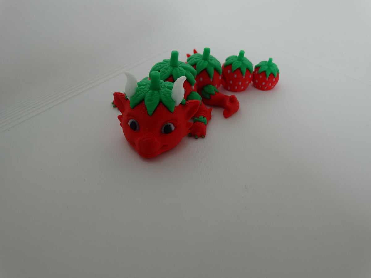 Mini Strawberry Dragon Articulated Toy