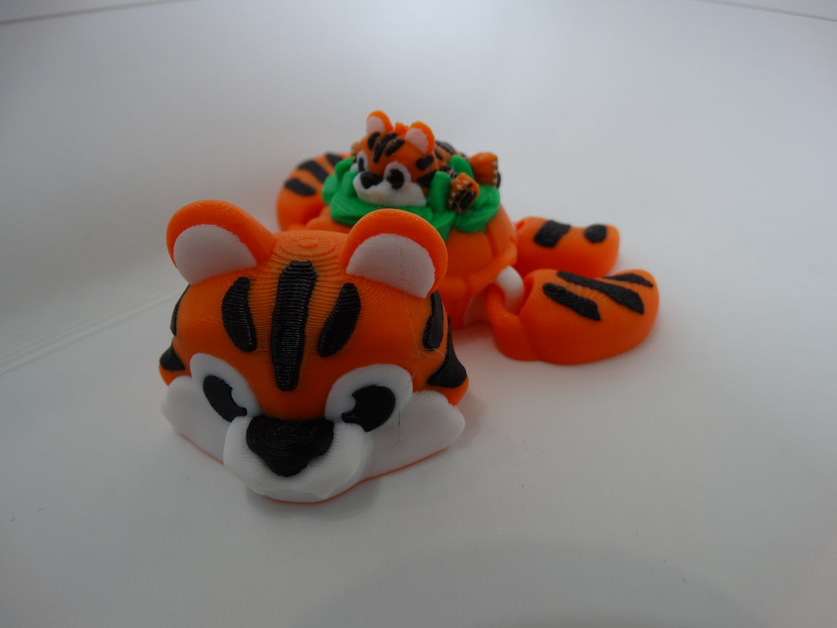 Articulated Tiger Turtle Carrying Tiger Cub