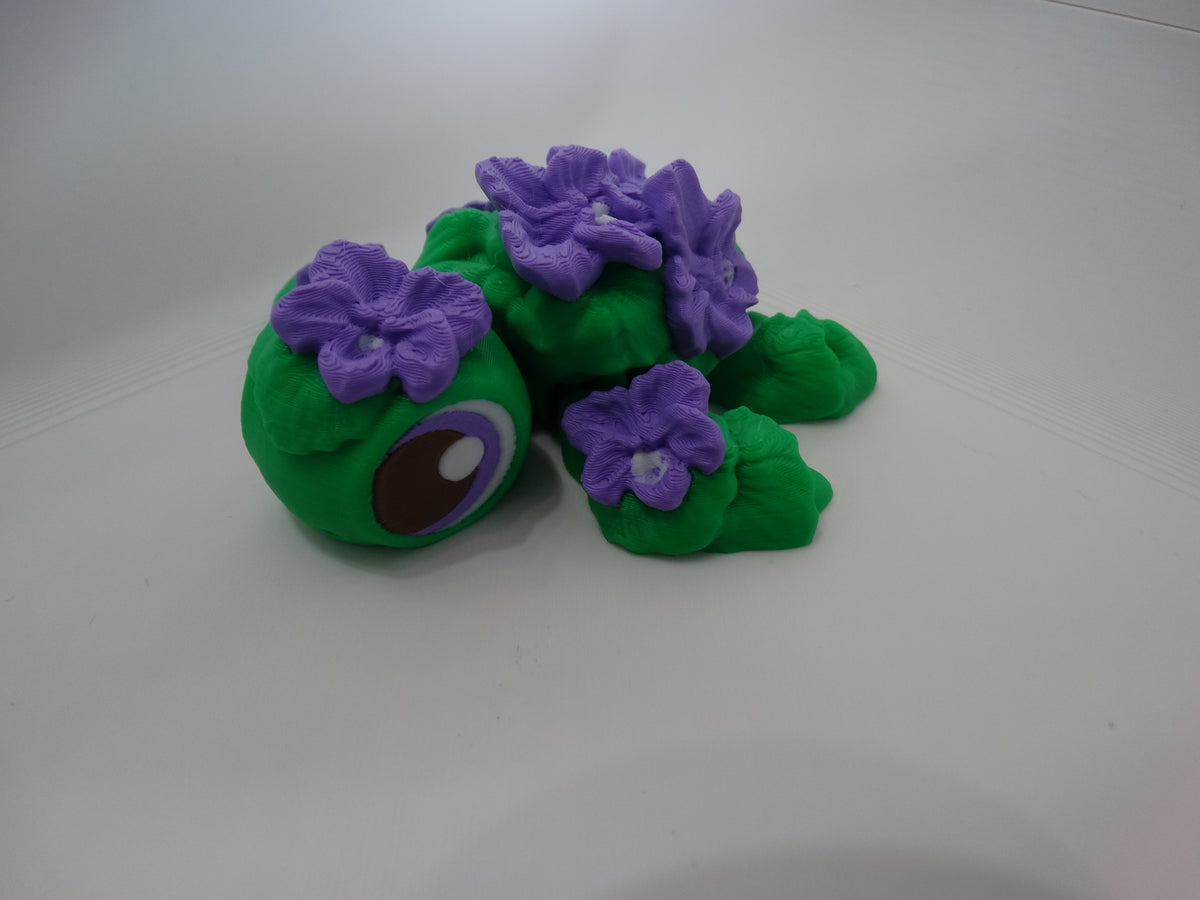 Articulated Violet Turtle Toy