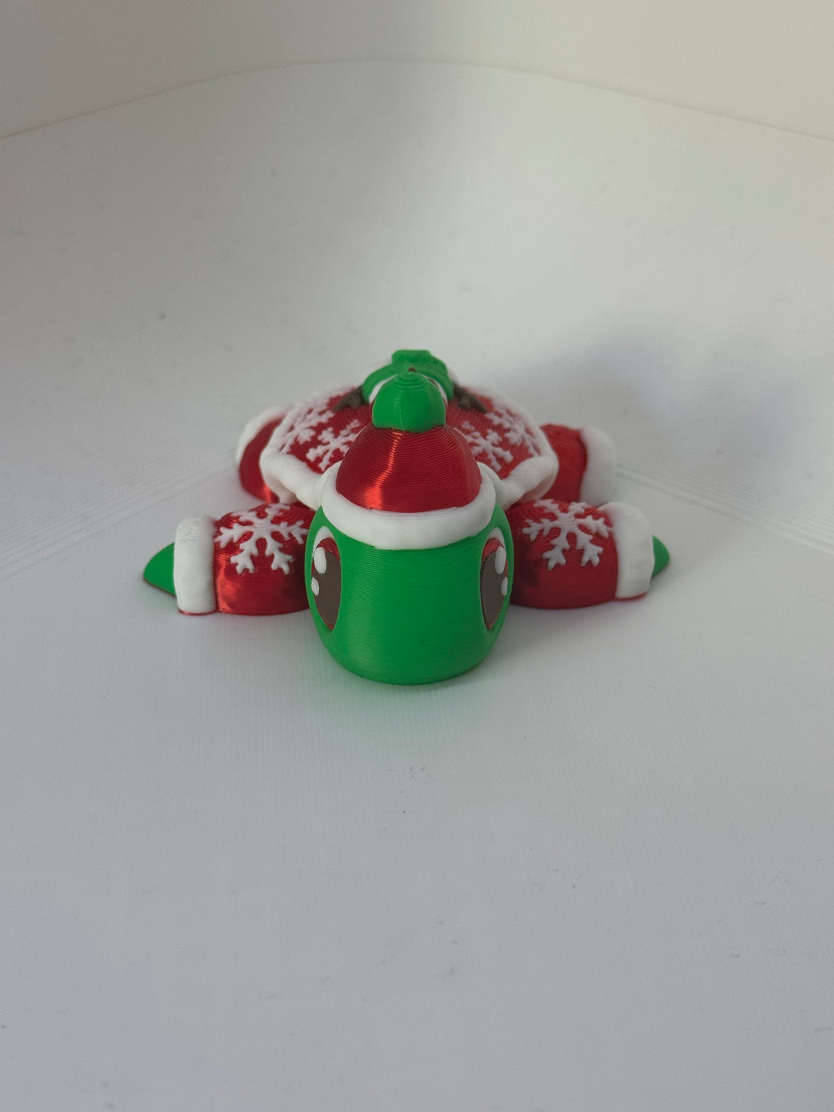 Cute Articulated Christmas Jumper Turtle
