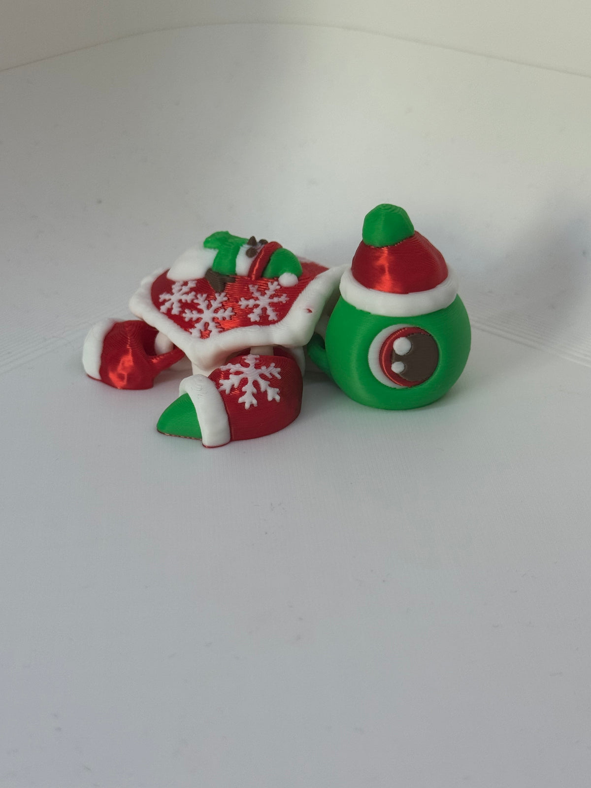Cute Articulated Christmas Jumper Turtle
