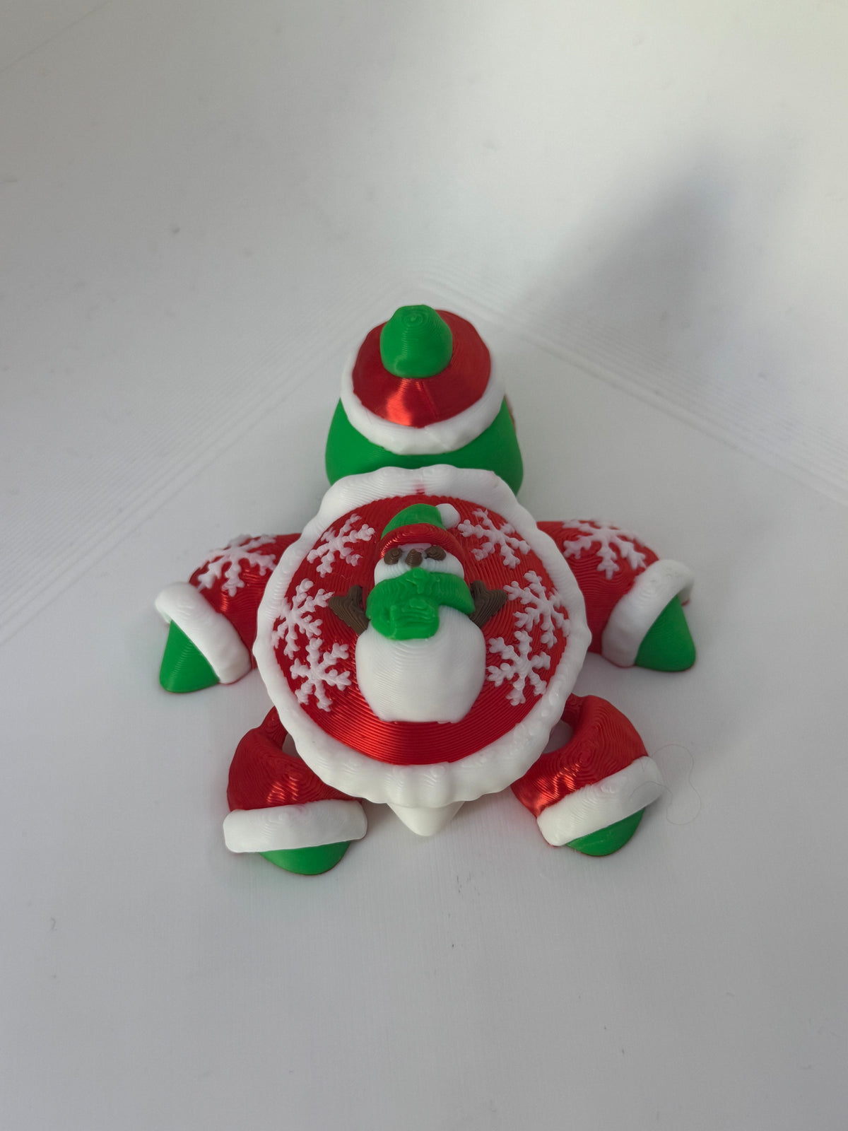 Cute Articulated Christmas Jumper Turtle