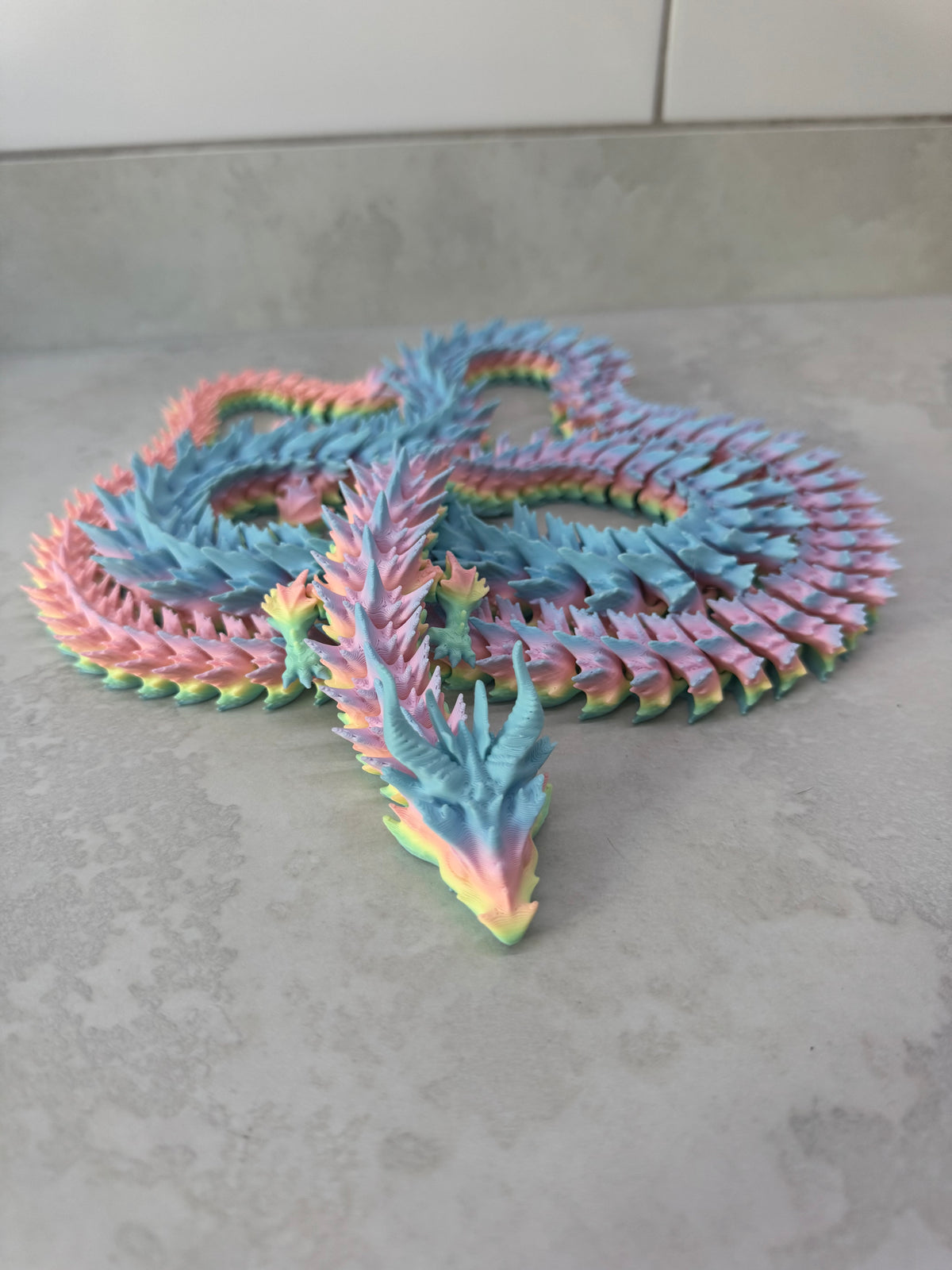 Huge 4 Foot Articulated Dragon