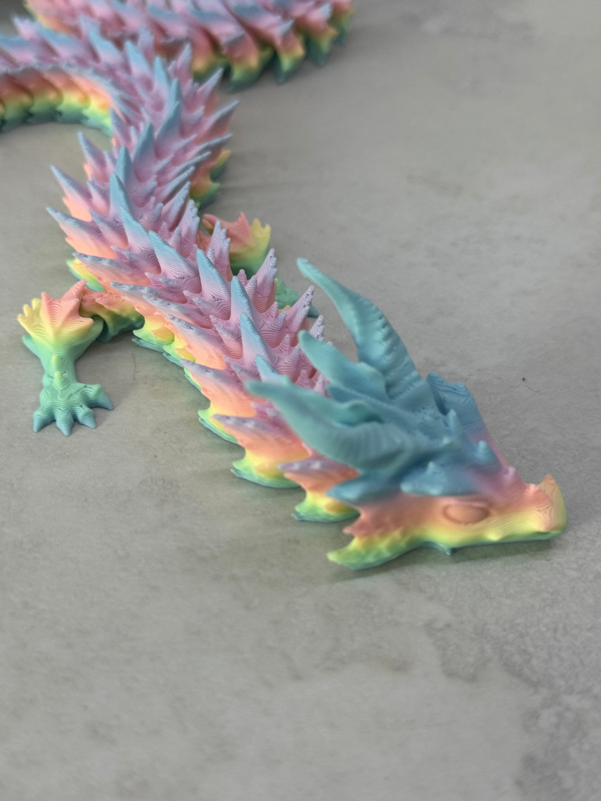 Huge 4 Foot Articulated Dragon