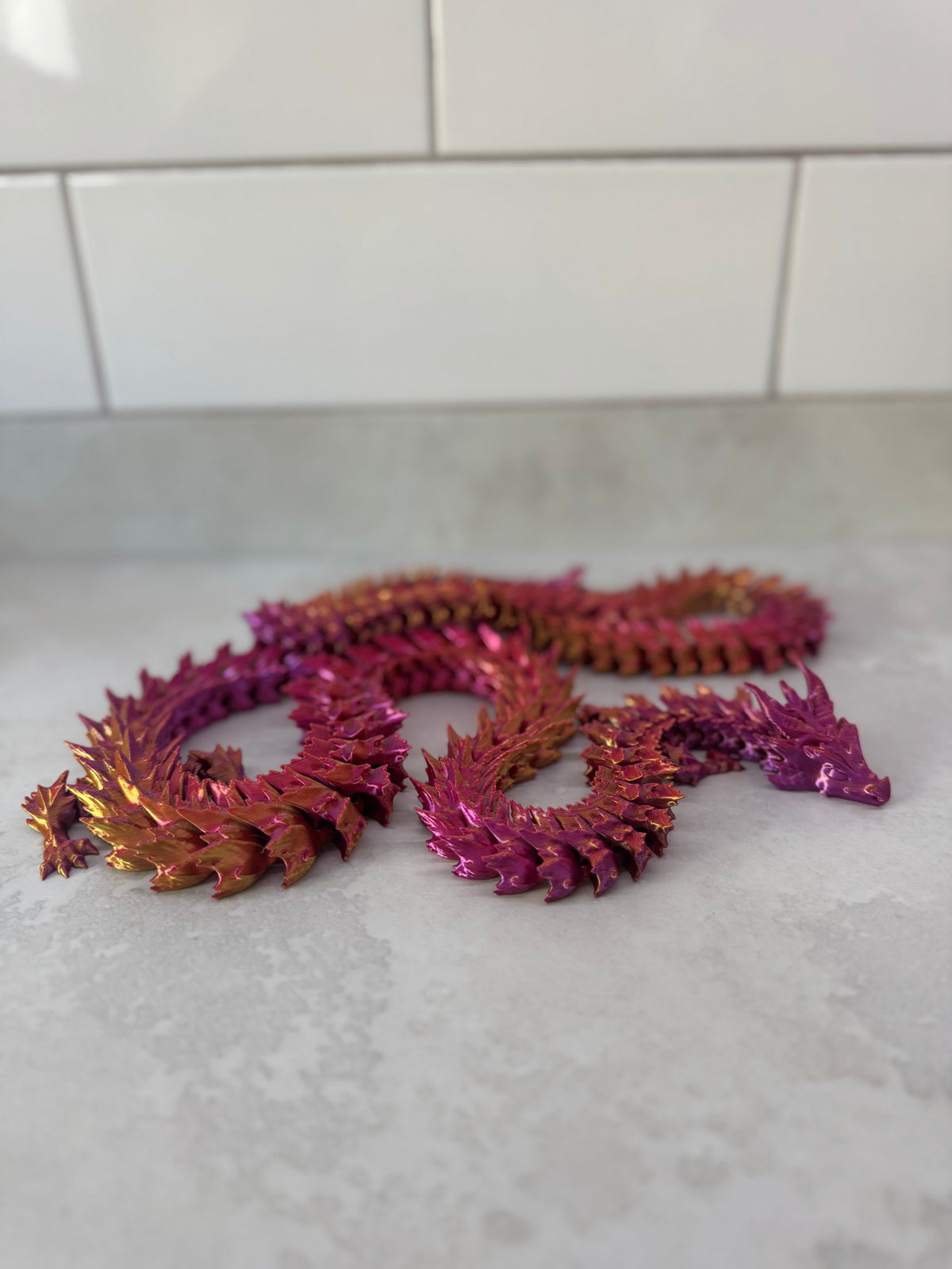 Huge 4 Foot Articulated Dragon