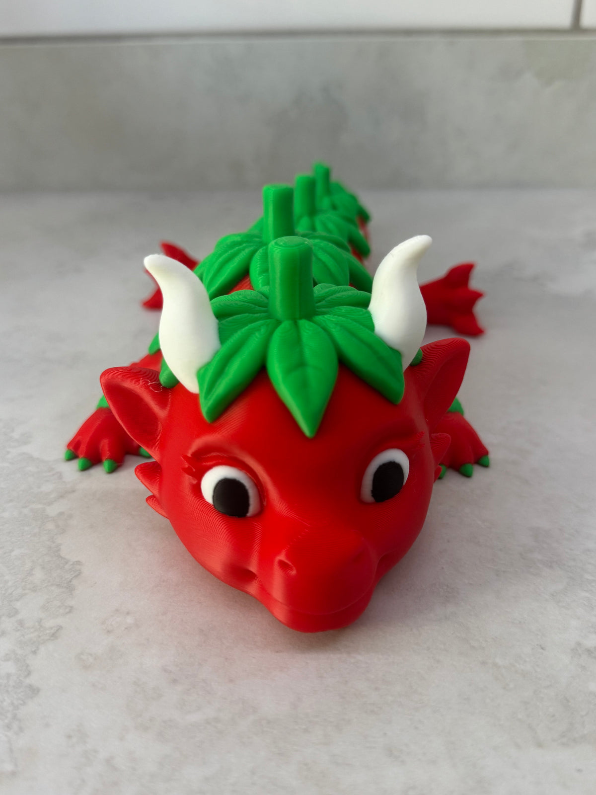 XXL Articulated Strawberry Dragon