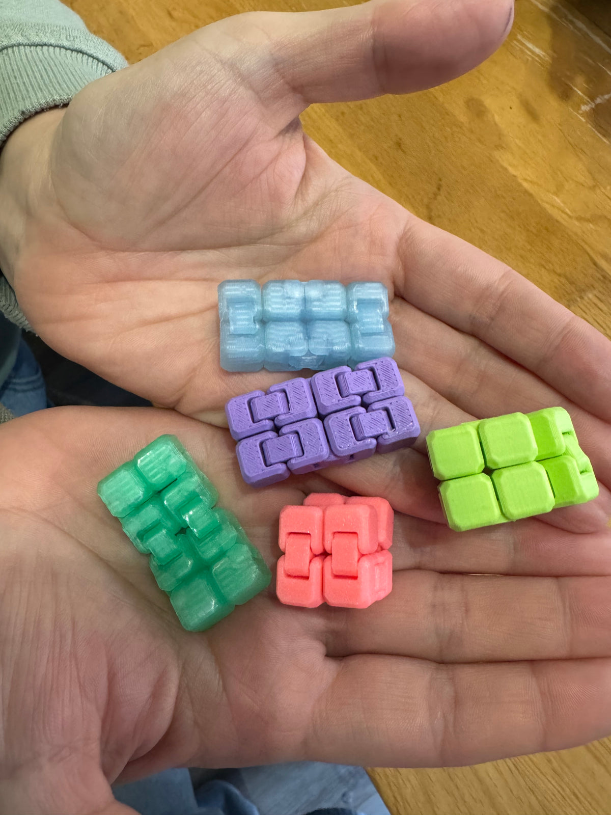 5 Micro Infinity Fidget Cubes Bundle
