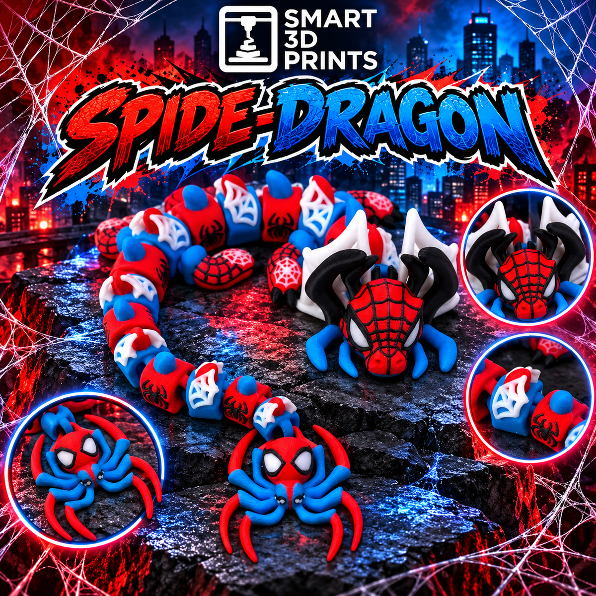 35cm Articulated Spiderman Dragon