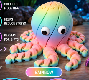 Articulated Blobtapus Fidget Toy