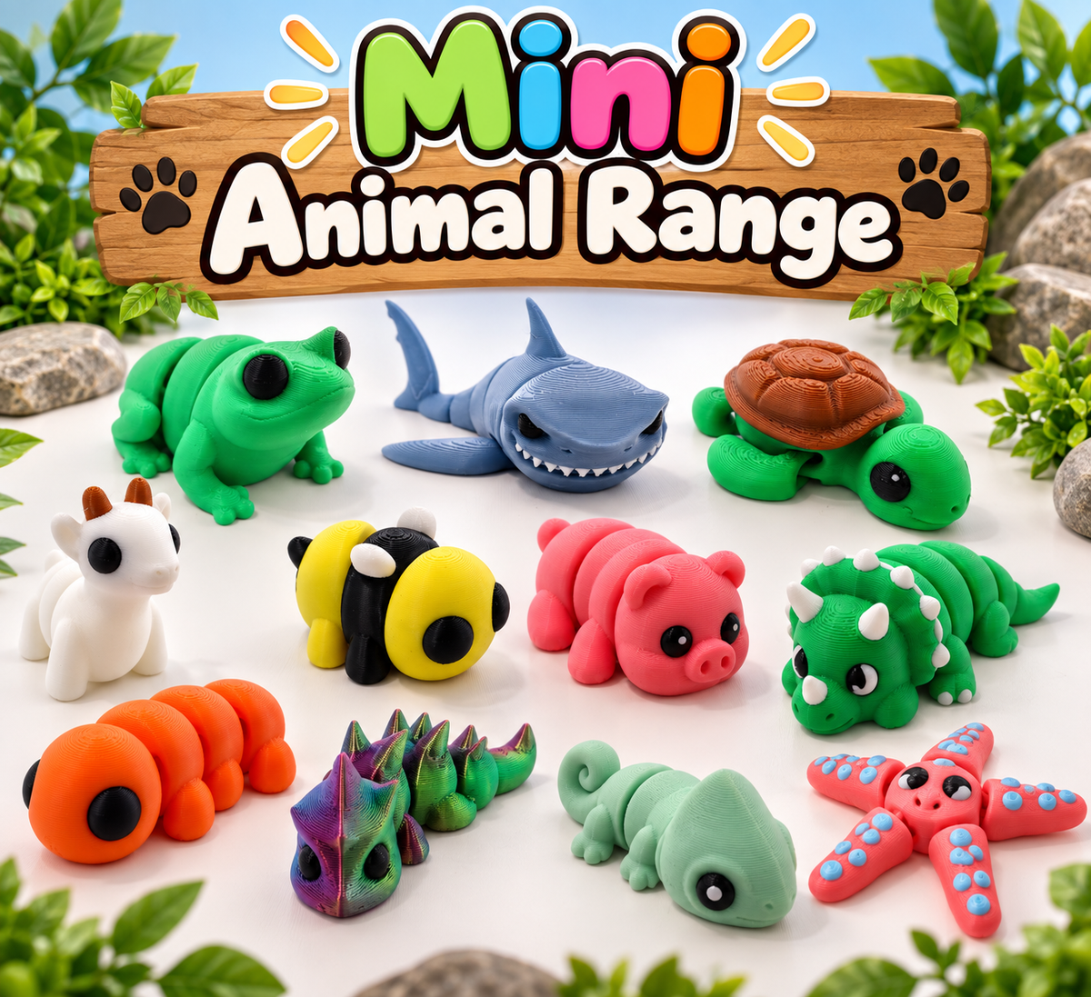 Mini Articulated Animal Toys