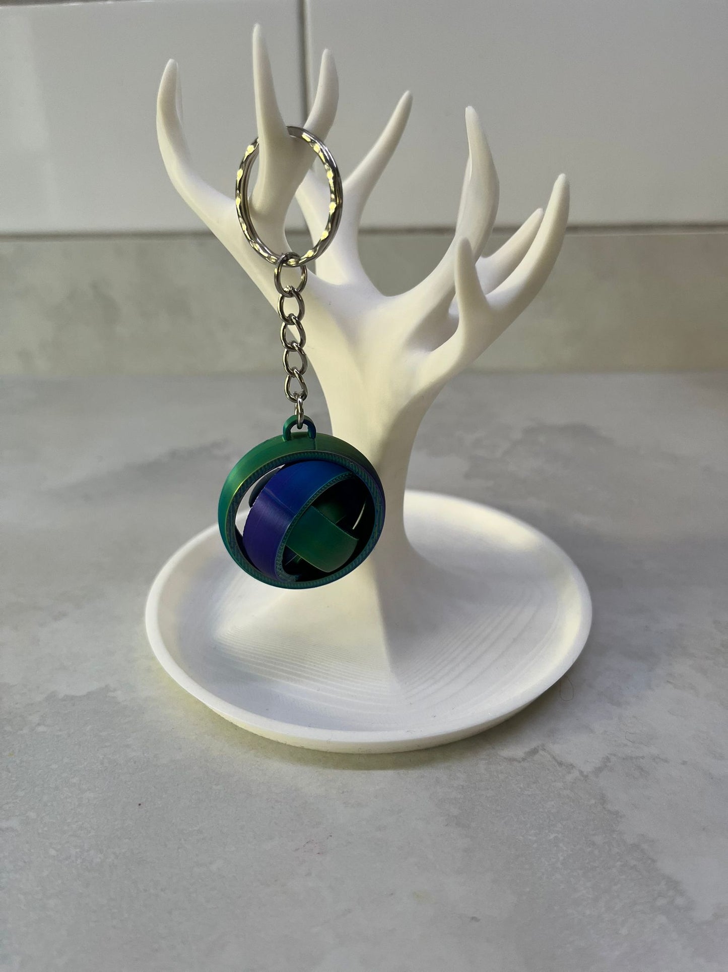 Gyro fidget keyring
