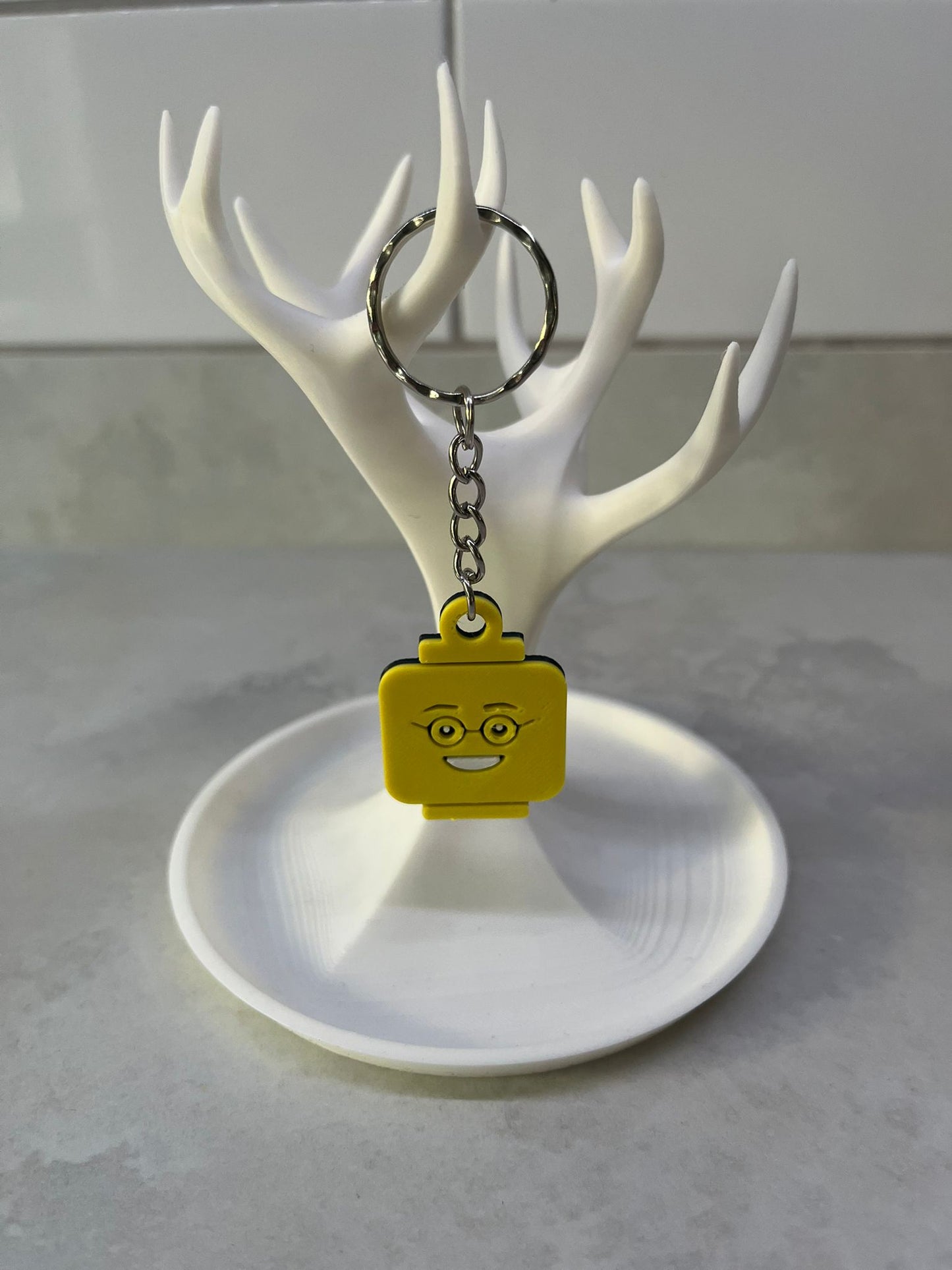Brick man Le go head keyring (5 designs to choose from)