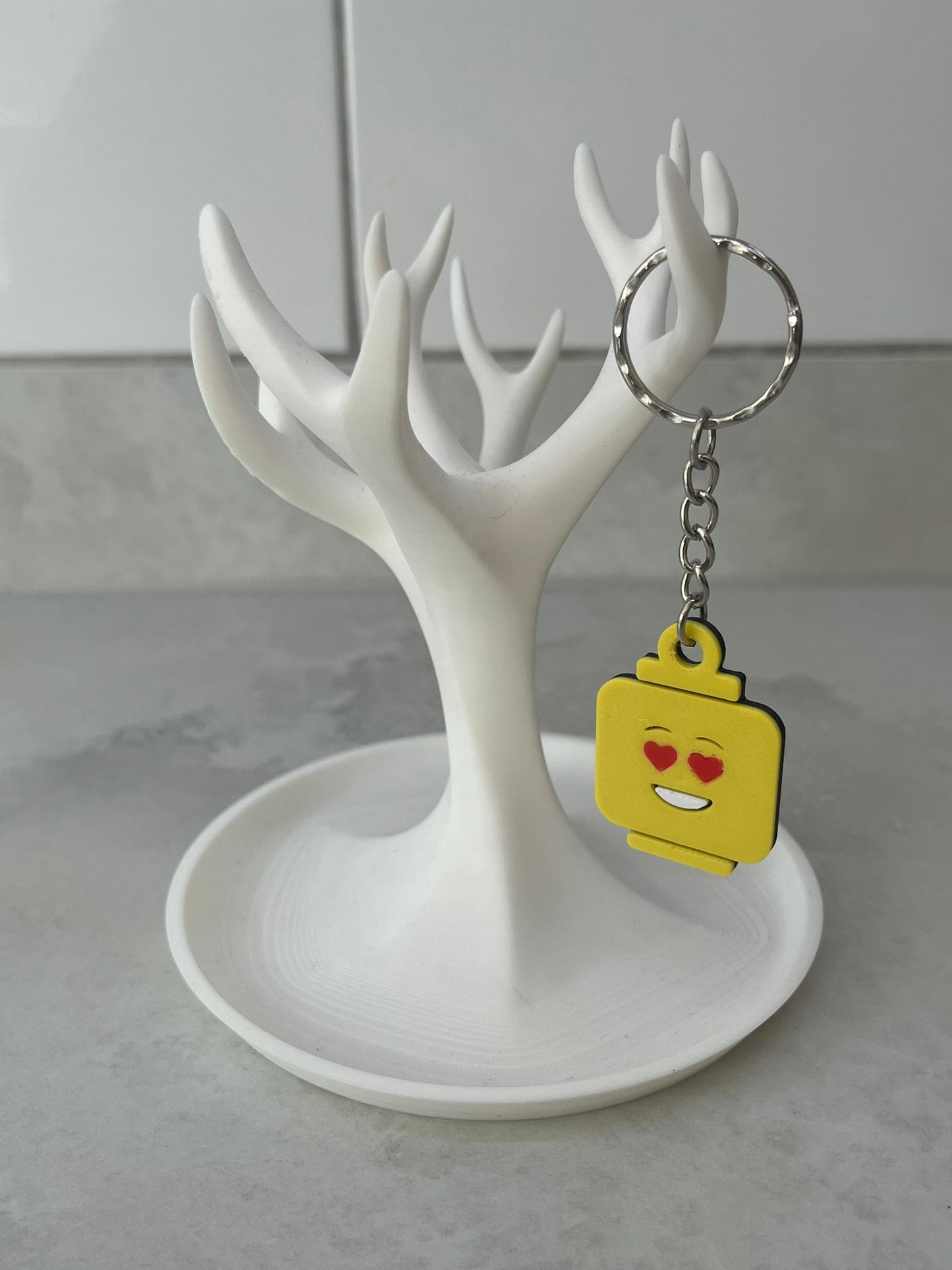 Brick man Le go head keyring (5 designs to choose from)