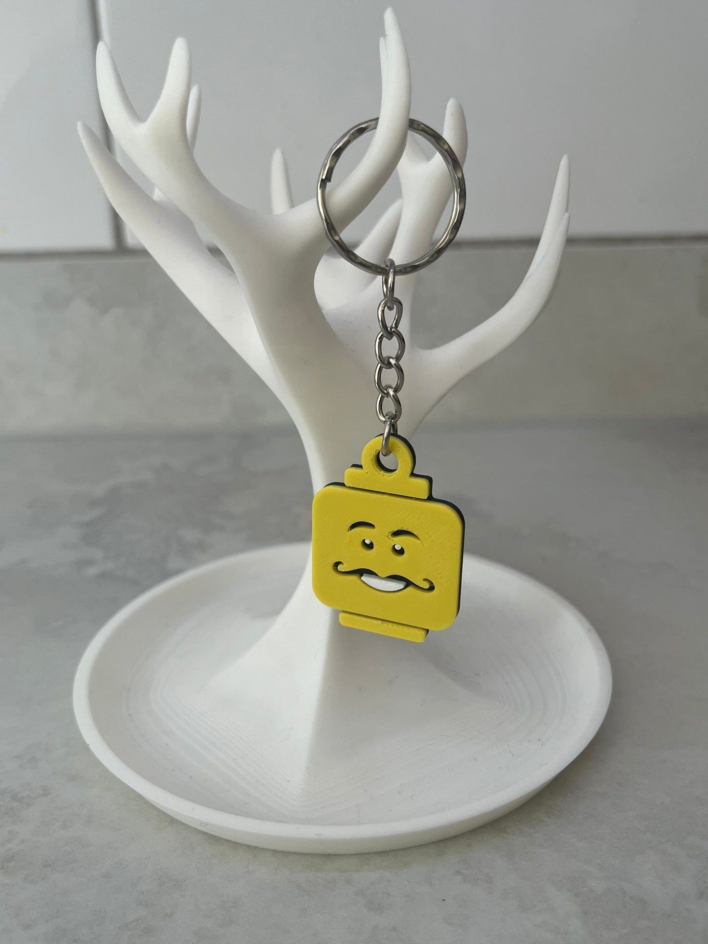 Brick man Le go head keyring (5 designs to choose from)