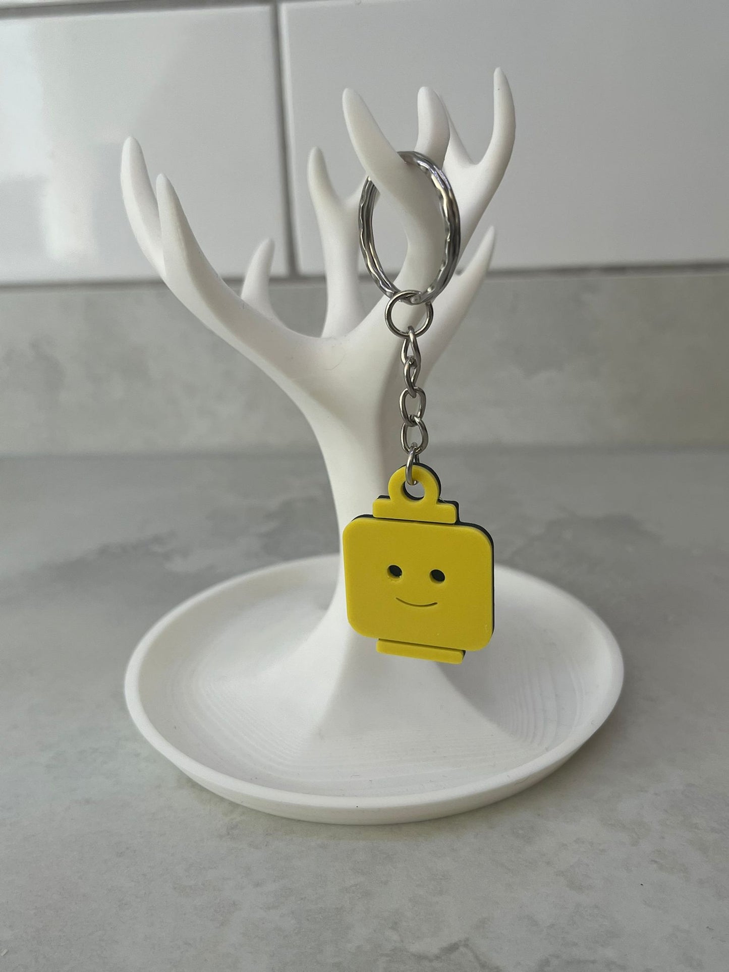 Brick man Le go head keyring (5 designs to choose from)